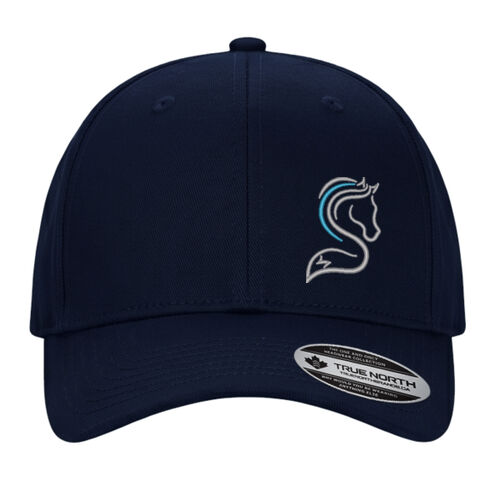 Mid Profile Cotton Twill Snapback - Navy Thumbnail