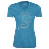Pro Team Heather Proformance V-Neck Ladies' Tee Thumbnail
